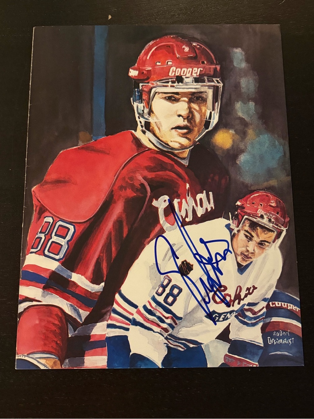 Eric Lindros Oshawa Generals Signed Autograph 8x10 Hockey Photo With COA